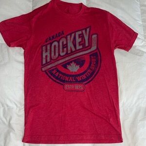 Disney Parks Red Canada Hockey T-Shirt